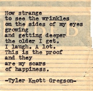 blog wrinkles scars happiness