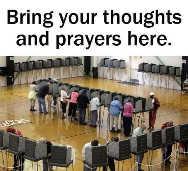 thoughts and prayers here